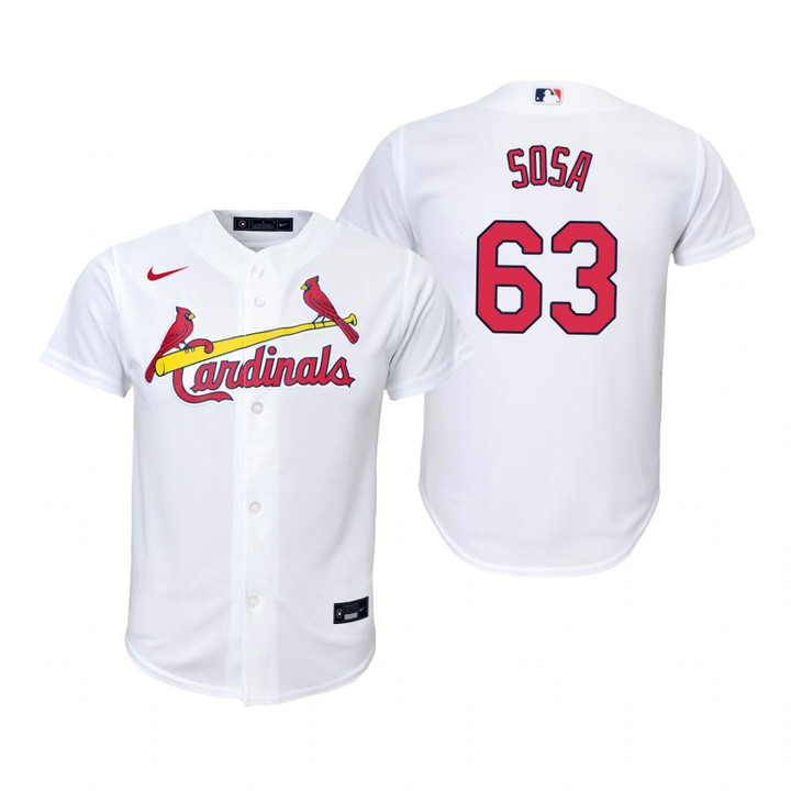 Youth St Louis Cardinals #63 Edmuno Sosa 2020 Home White Jersey Gift For Cardinals Fans
