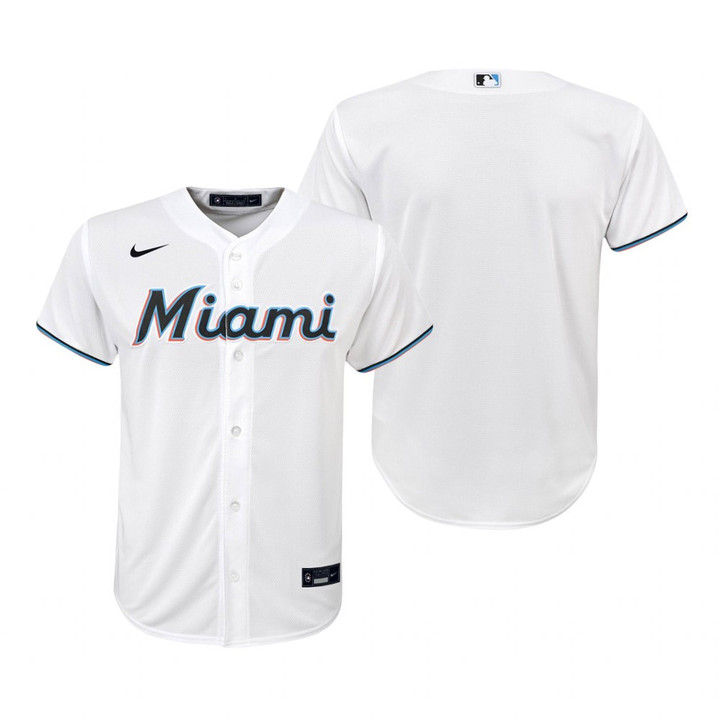 Youth Miami Marlins 2020 Alternate White Jersey Gift For Marlins Fans