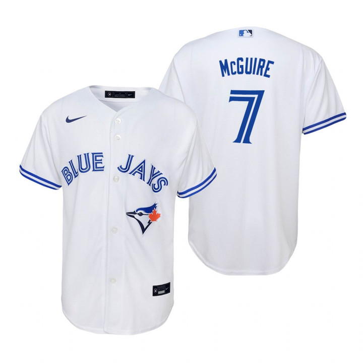 Youth Toronto Blue Jays #7 Reese Meguire 2020 White Jersey Gift For Blue Jays Fans