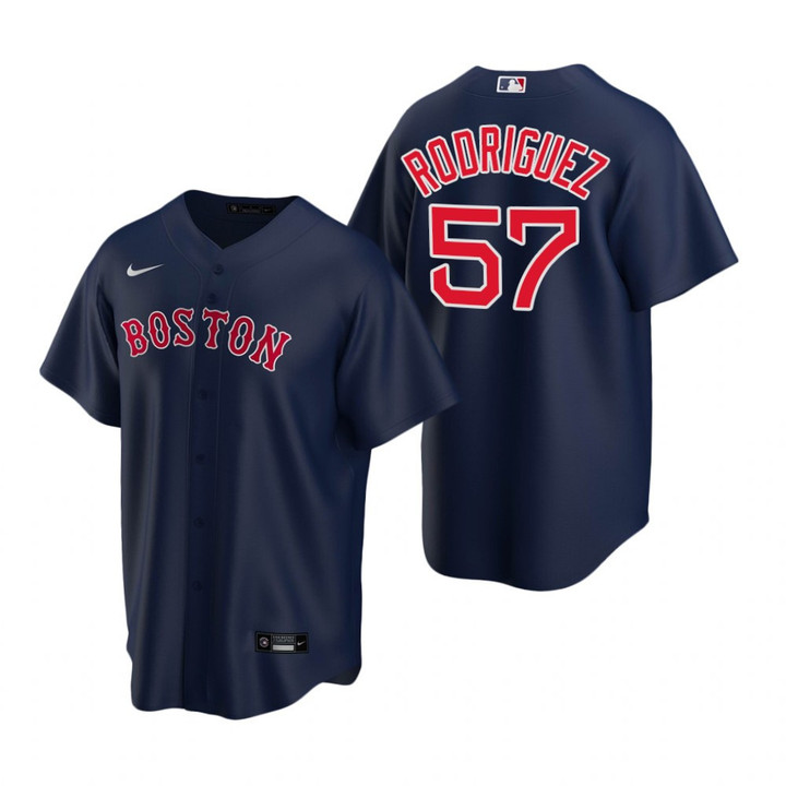 Youth Boston Red Sox #57 Eduardo Rodriguez 2020 Navy Jersey Gift For Red Sox Fans