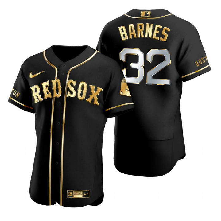 Boston Red Sox #32 Matt Barnes Mlb Golden Edition Black Jersey Gift For Red Sox Fans