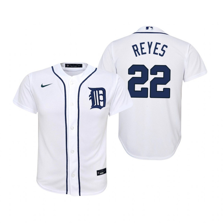 Youth Detroit Tigers #22 Victor Reyes Collection 2020 Alternate White Jersey Gift For Tigers Fans