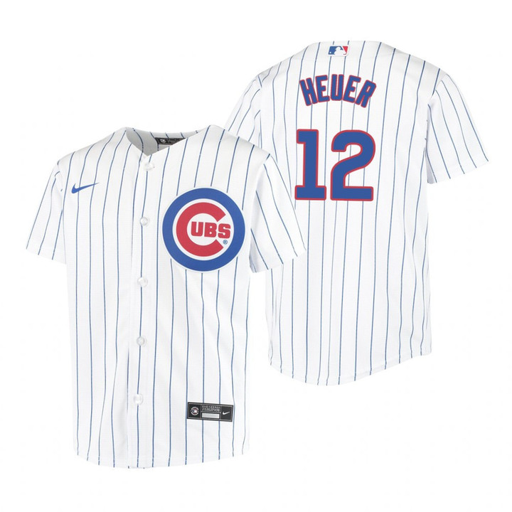Youth Chicago Cubs #12 Codi Heuer 2020 White Jersey Gift For Cubs Fans
