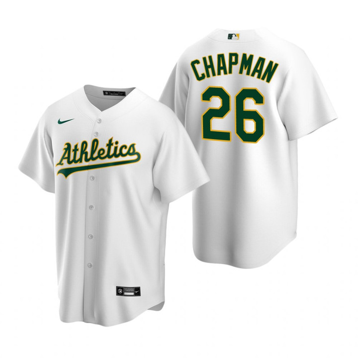 Mens Athletics #26 Matt Chapman White Home Jersey Gift For Athletics Fans