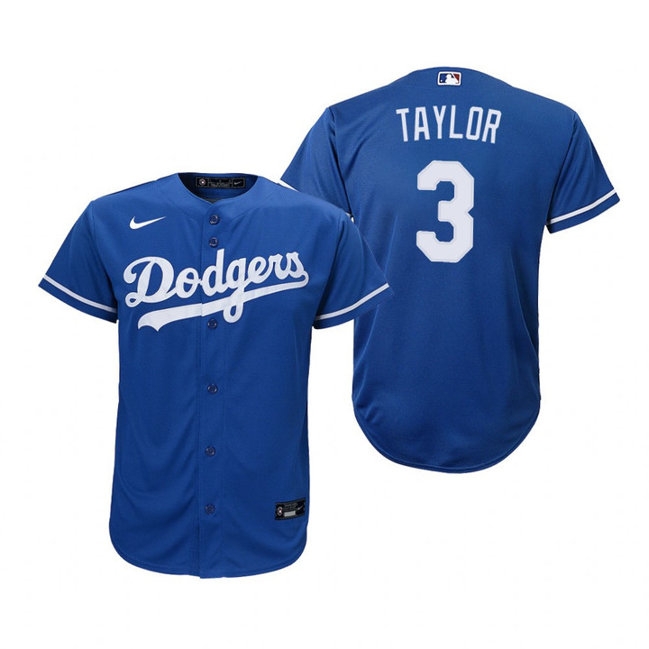 Youth Los Angeles Dodgers #3 Chris Taylor 2020 Alternate Royal Jersey Gift For Dodgers Fans