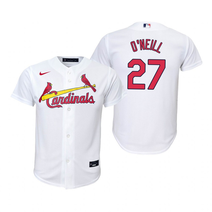 Youth St Louis Cardinals #27 Tyler O'Neill 2020 White Jersey Gift For Cardinals Fans