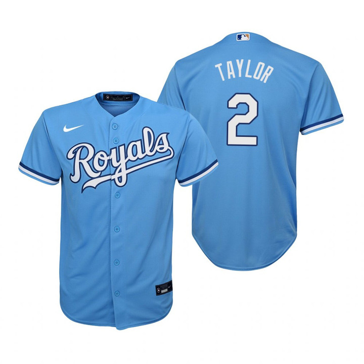 Youth Kansas City Royals #2 Michael A. Taylor Collection 2020 Alternate Light Blue Jersey Gift For Royals Fans