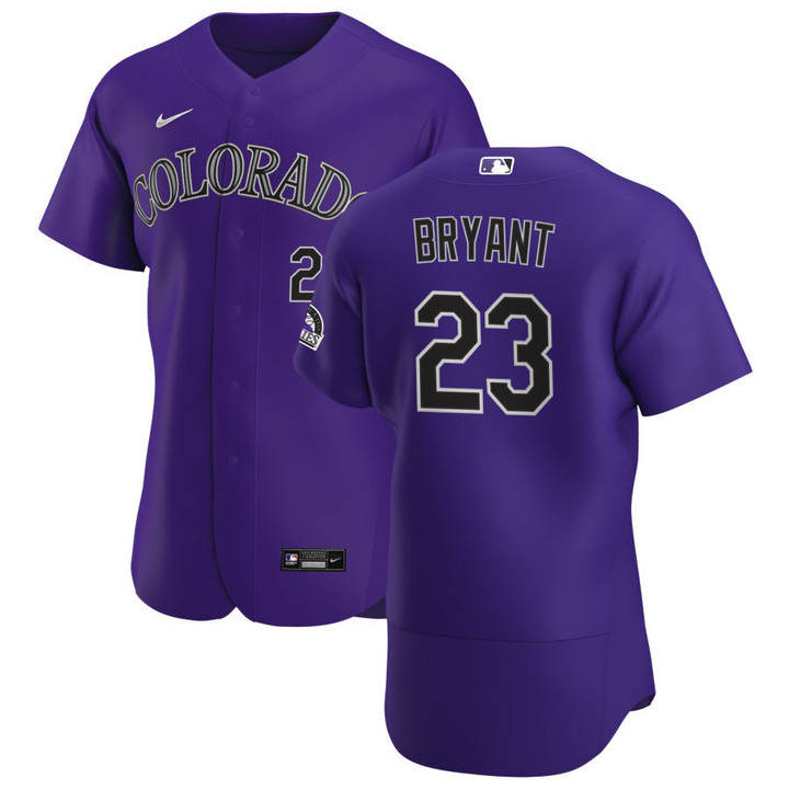 Colorado Rockies Kris Bryant 23 MLB Baseball Purple Jersey Gift For Rockies Fans