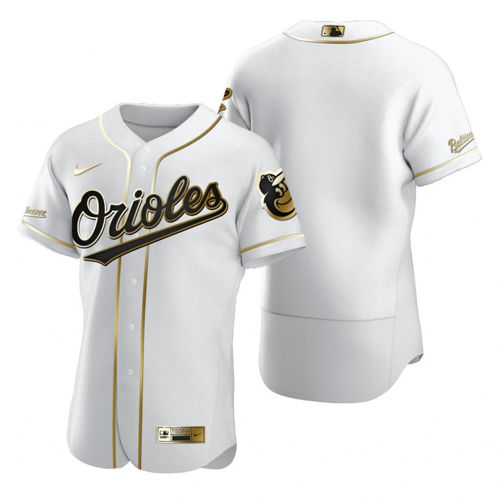 Baltimore Orioles Mlb Golden Edition White Jersey Gift For Orioles Fans