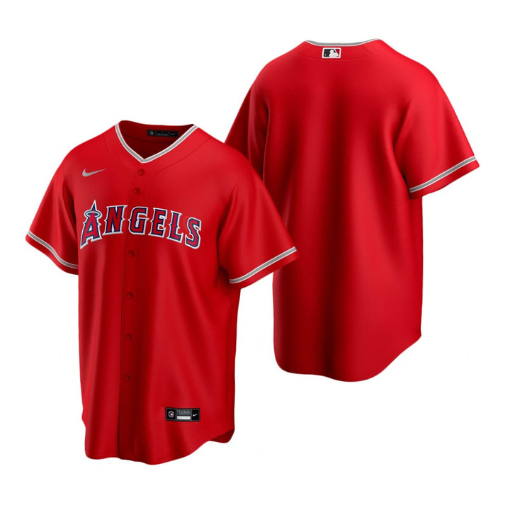 Mens Los Angeles Angels Mlb 2020 Alternate Red Jersey Gift For Phillies Fans