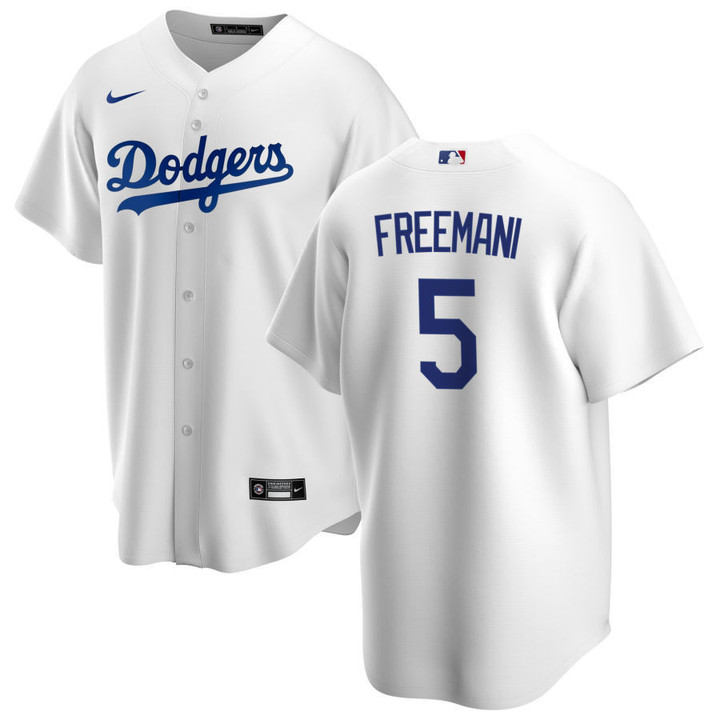 Los Angeles Dodgers Freddie Freeman 5 MLB Home White Jersey Gift For Dodgers Fans