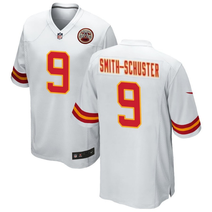 Kansas City Chiefs JuJu Smith-Schuster 9 NFL White Game Jersey Gift For Chiefs Fans
