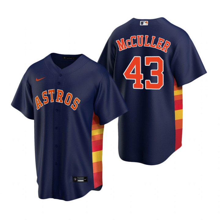 Mens Houston Astros #43 Lance Mccullers 2020 Alternate Navy Jersey Gift For Astros Fans