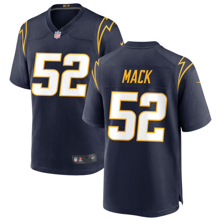 Los Angeles Chargers Khalil Mack 52 NFL Game Black Jersey Gift For Chargers Fans
