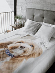 Custom Pet Photo Blanket / Personalized Pet Memorial Blanket