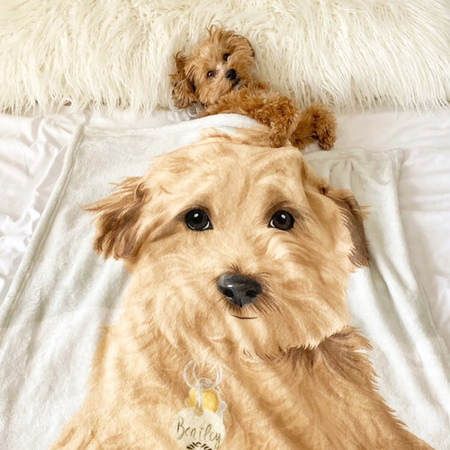 Custom Pet Blanket | Dog Portrait