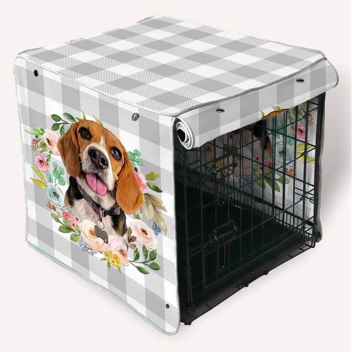 Custom Crate Cover / Dog Striped