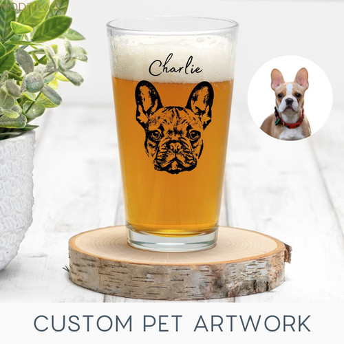 Custom Dog Mug | Beer Glasses Using Pet Photo