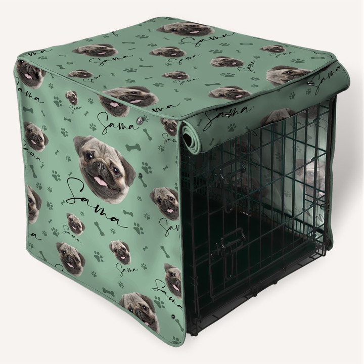 Custom Crate Cover / Pug Face