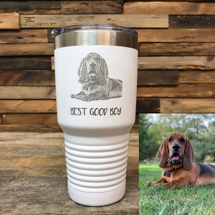 Custom Dog Mug | Photo Engraved Tumbler