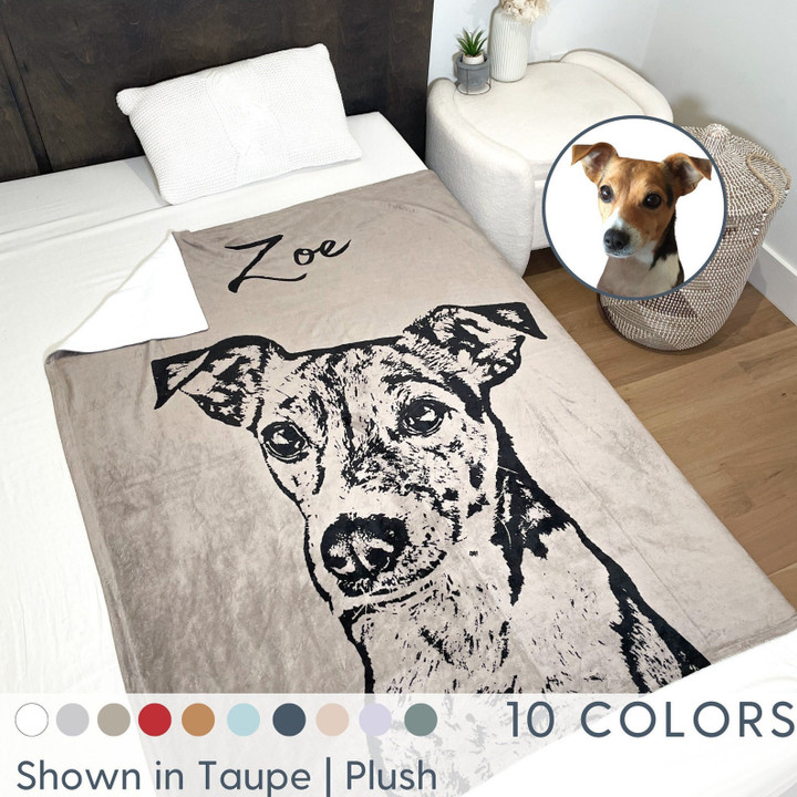Custom Dog Blanket | Pet Blanket Using Pet Photo