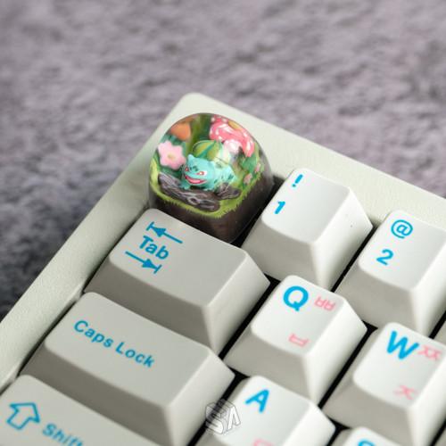 Bulbasaurs Pokemon Keycap | Resin Keycap | Artisan Keycap | Mechanical Keyboard | Gamers Gift | Esc Keycap | best friend gift | Anime Keycap