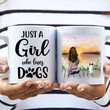 Brittany Spaniel Dog Just a Girl Who Loves Dogs Mug