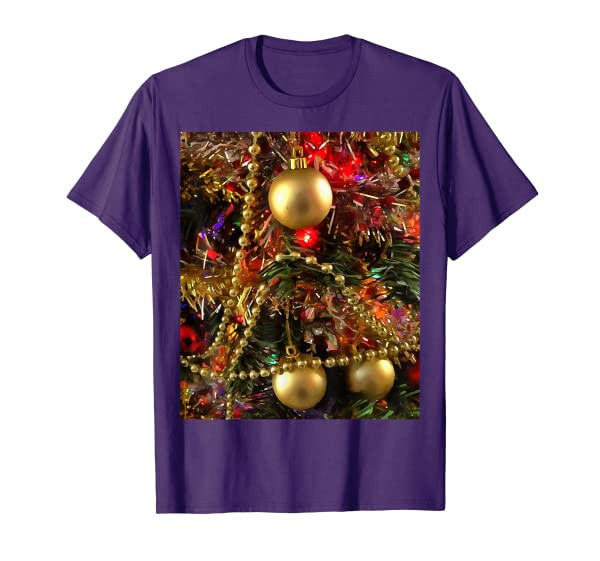 Christmas Ornaments and Decorative Beads Painting T-Shirt