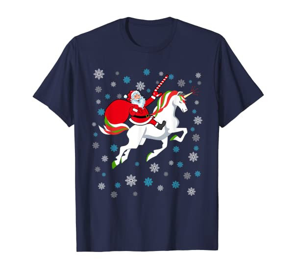 Christmas Unicorn shirt - Funny Santa t-shirt T-Shirt