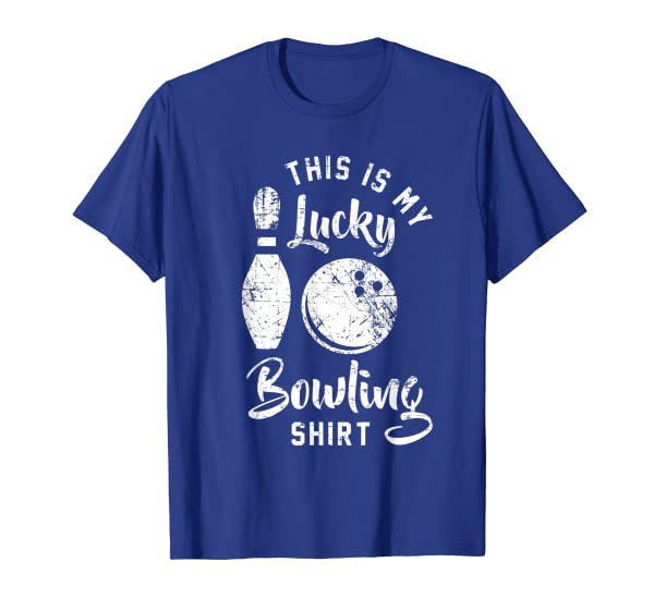 Funny Cute Bowler League Gift This is My Lucky Bowling T-Shirt