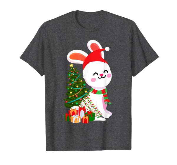 Christmas Bunny Rabbit Novelty festive Design T-Shirt