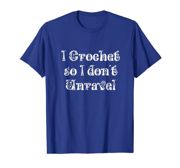 Funny Crochet Pun T-Shirt with Stars Type Font