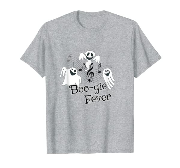 Funny Cute Ghost Halloween Gift - Boo-gie Fever T-Shirt