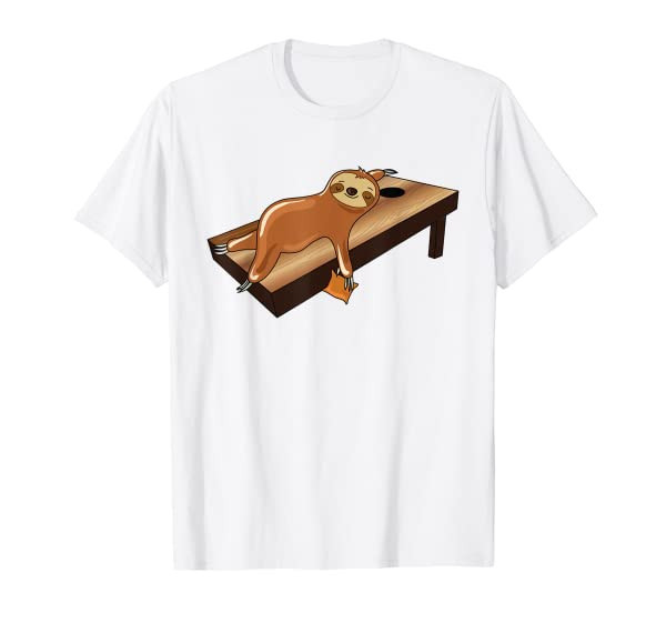 Funny Cornhole I Gift For Team Player I Sloth T-Shirt