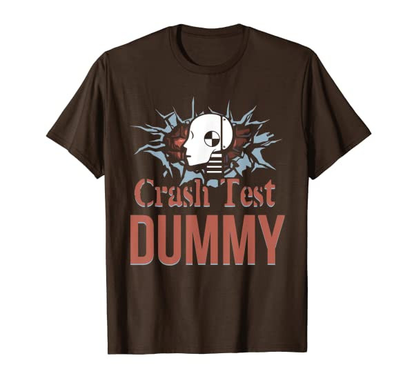 Funny Crash Test Dummy Easy Last Minute Halloween Costume T-Shirt