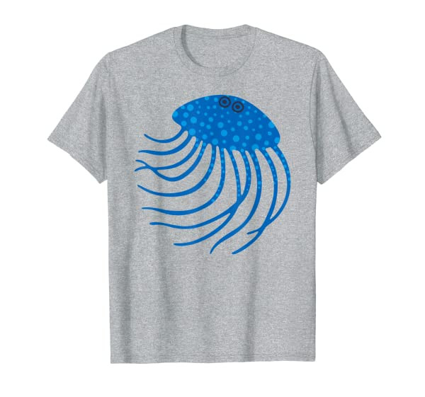 Funny Cute Blue Undersea Jellyfish T-Shirt