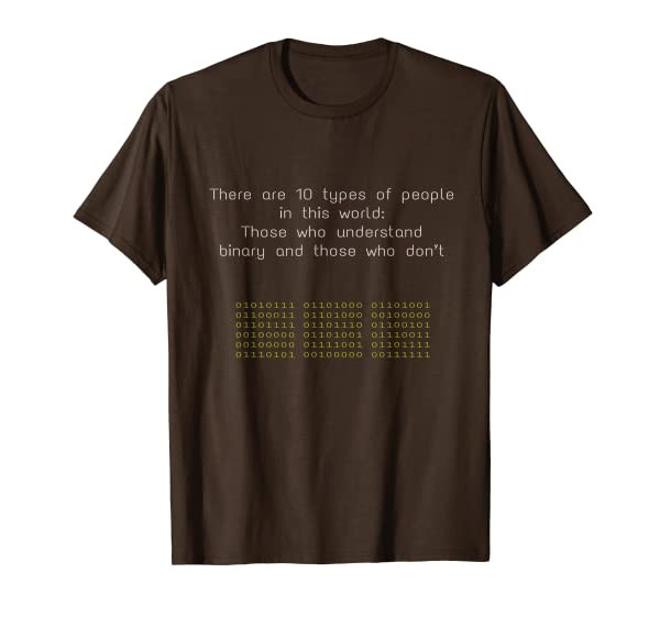 Funny Computer Science Programmer - Binary Code Geek T-Shirt