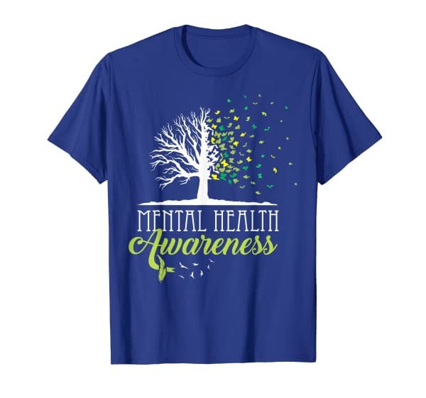 Trees Mental Health Awareness Month Positive Quote Happiness T-Shirt