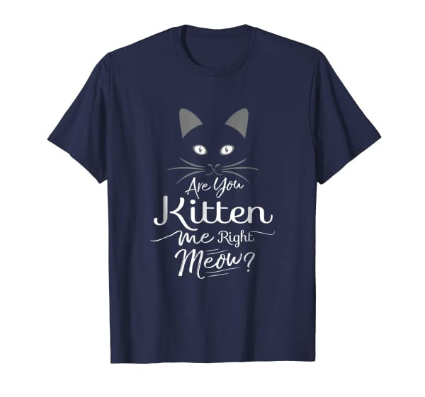Funny Are You Kitten Me Right Meow T-Shirt