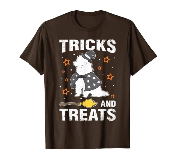 Treats & Tricks Poodle Halloween Costume Witch T-Shirt