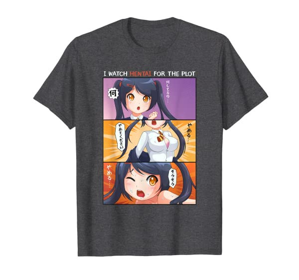 Funny Anime Girl I Watch Anime For The Plot Anime T-Shirt