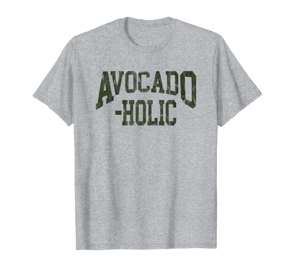 Funny Avocado Vegan Avocado-holic Gift for Vegetarians T-Shirt