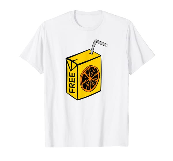 Free OJ Orange Juice T-Shirt Shirt Tee - Humor Funny Current