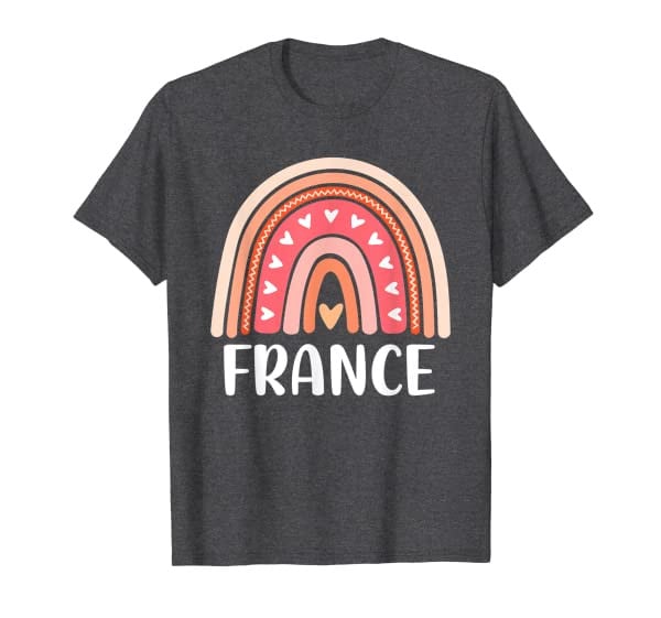 France for Women Rainbow Hearts T-Shirt