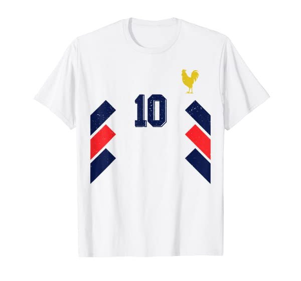 France Soccer Jersey French Football Retro Sports T-Shirt