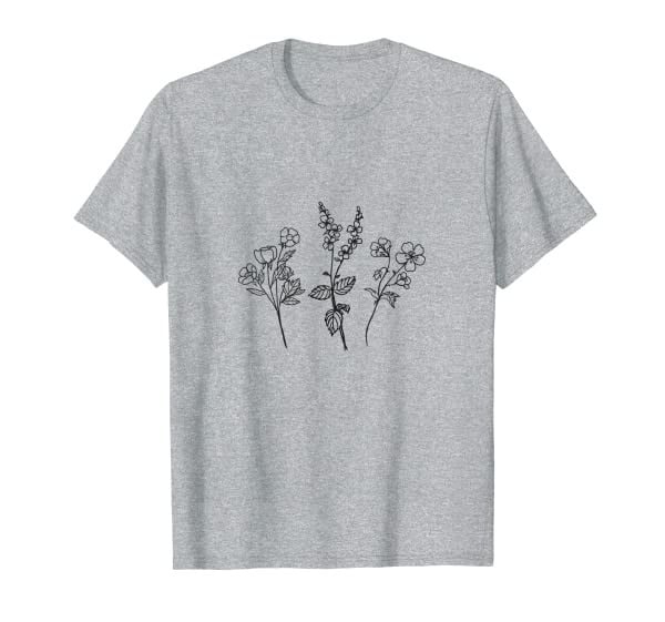 Flower - Minimalistic Vintage Flower Love Abstract Dream T-Shirt