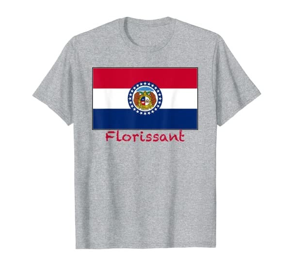 Florissant Missouri USA Flag Souvenir T-Shirt