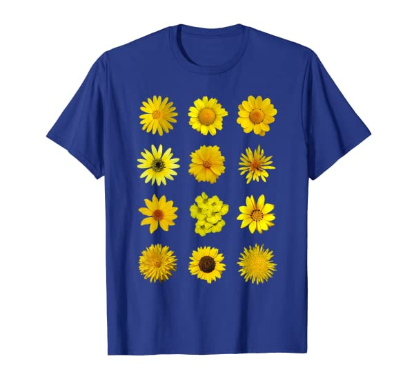 Flower Tshirt, Flower Shirt, Yellow Flower T Shirt, Floral T-Shirt