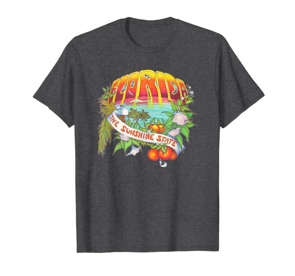 Florida, The Sunshine State Vintage Retro Vacation T-Shirt