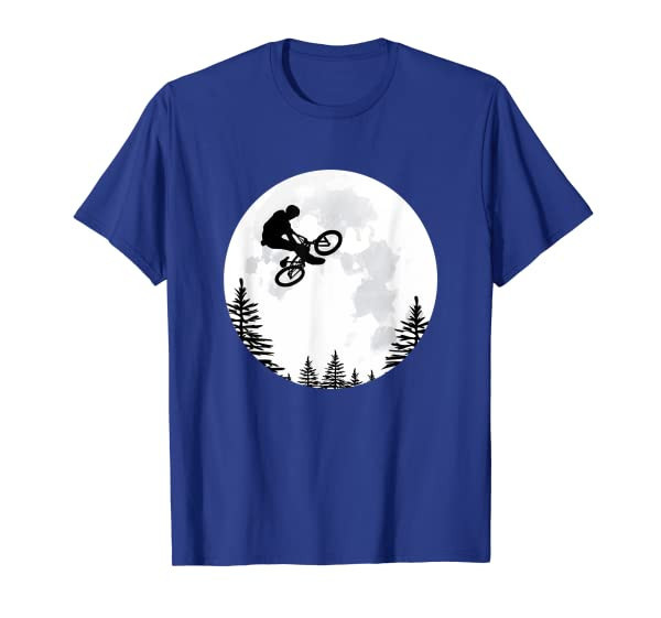 Flying jumping bmx Over the Moon shirt for men and boys